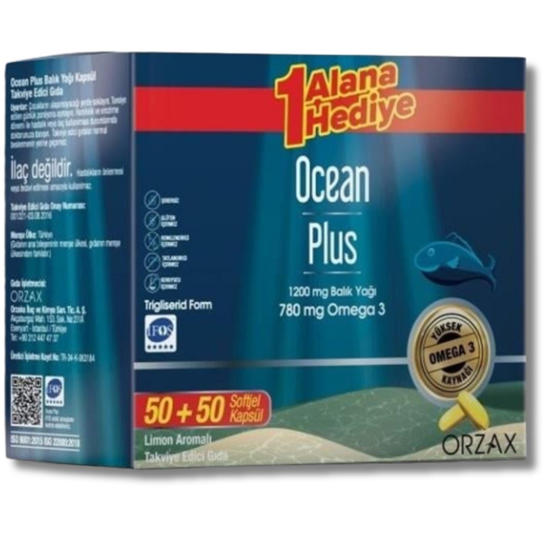 Ocean Plus 1200 mg 100 Softjel - %25 İndirimli