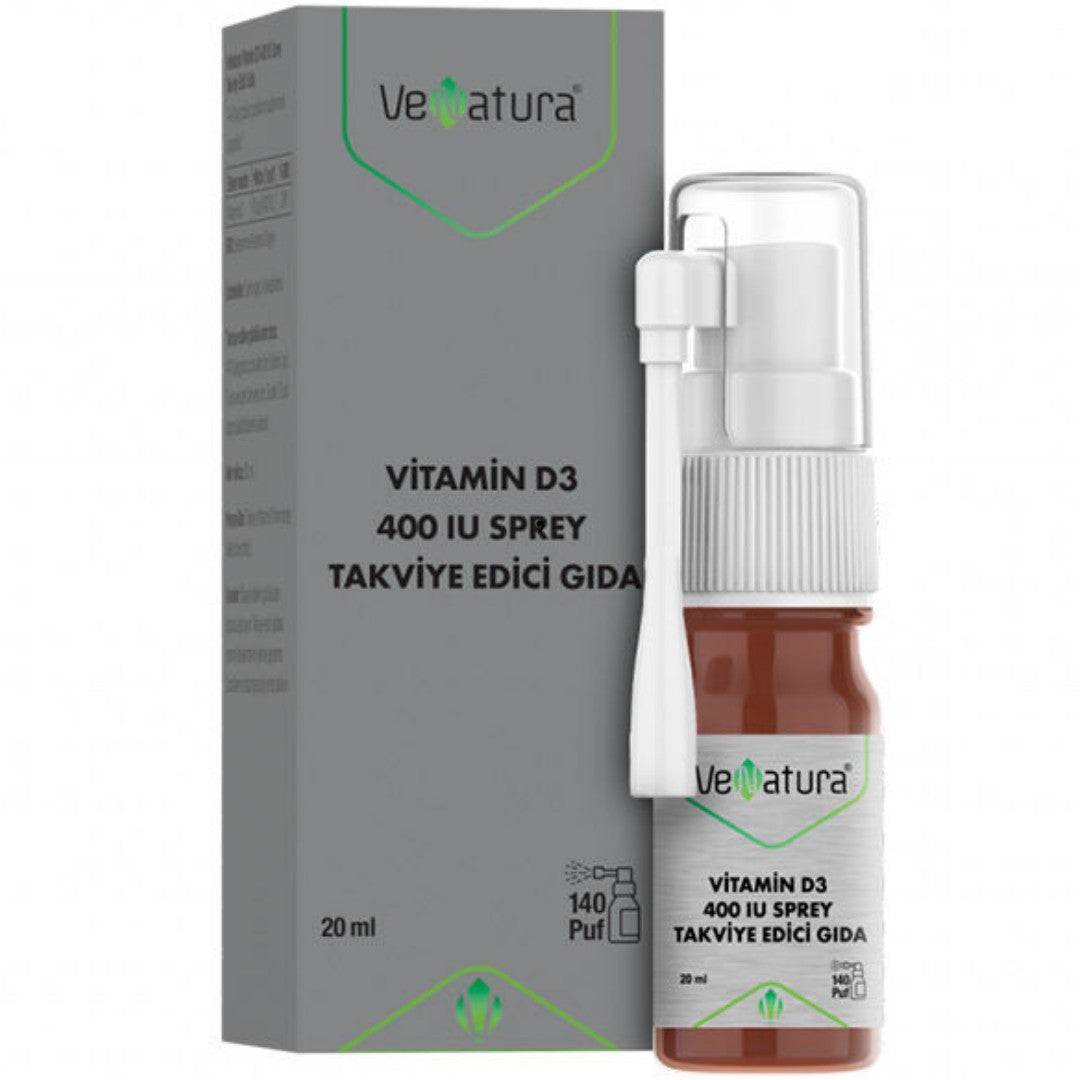 VeNatura Vitamin D3 400 IU Sprey Takviye Edici Gıda -20 ml