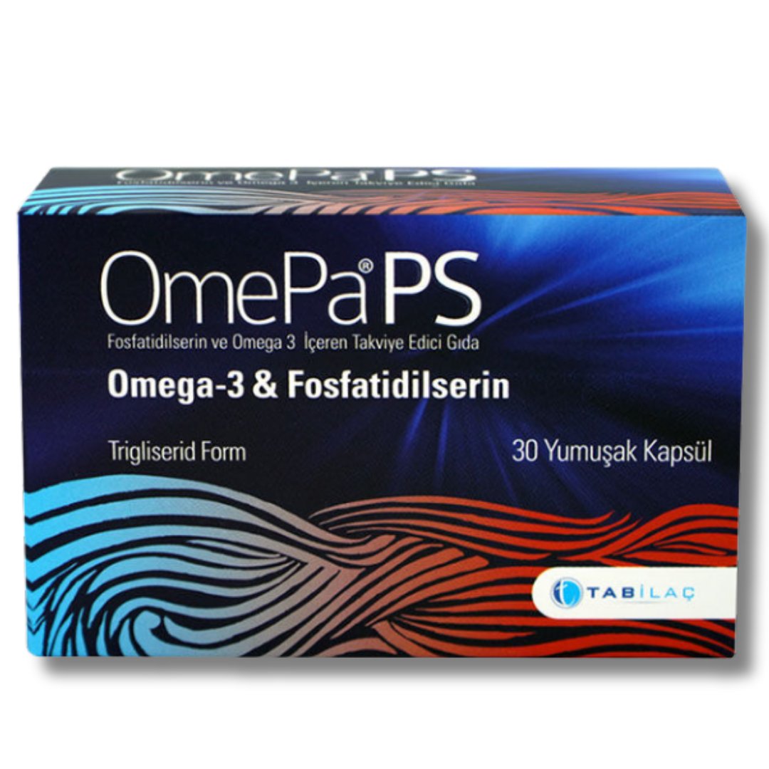 OmePa PS Fosfatidilserin ve Omega 3 İçeren Takviye Edici Gıda 30 Yumuşak Kapsül