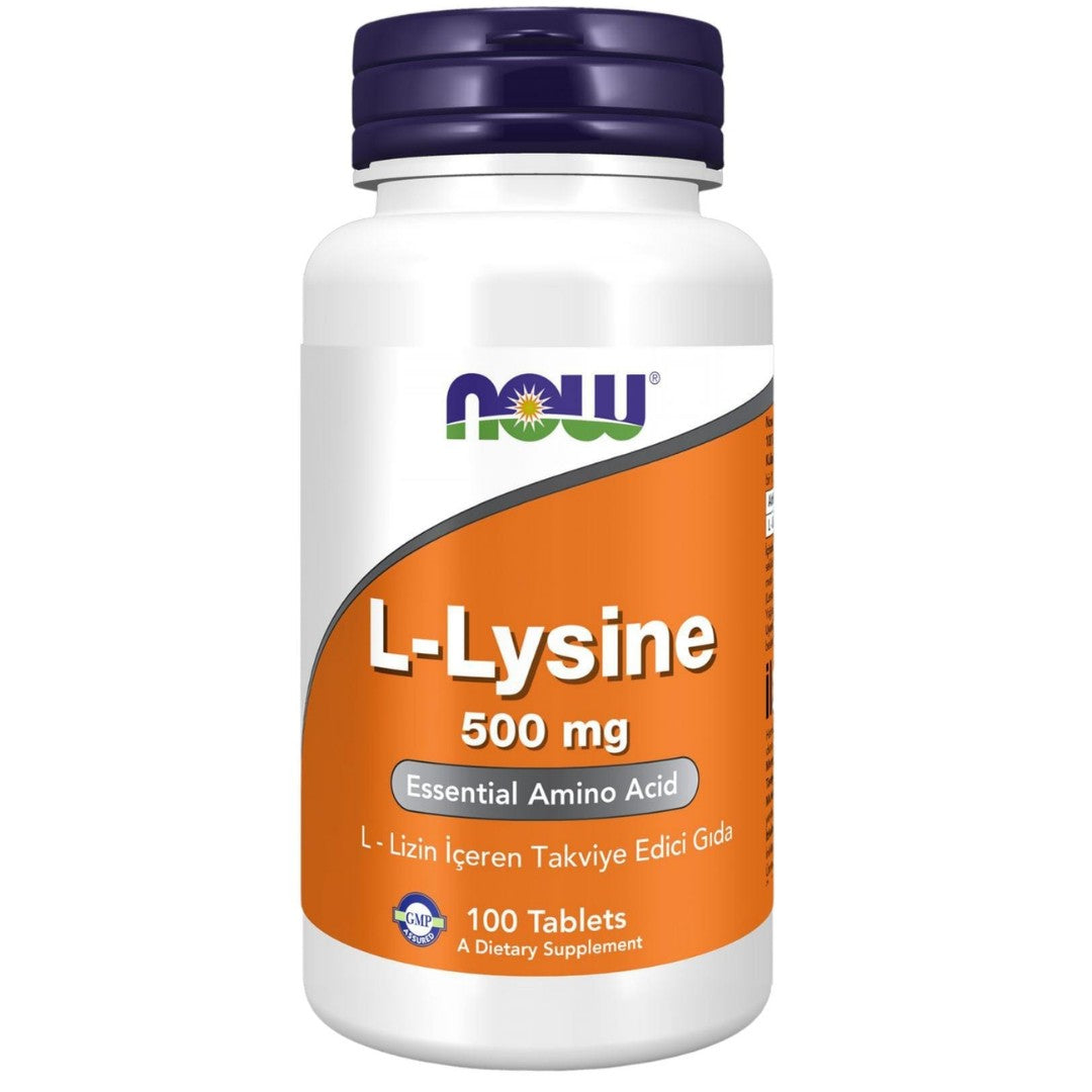 Now L – Lysine 500 mg / L – Lizin İçeren Takviye Edici Gıda -100 Tablet