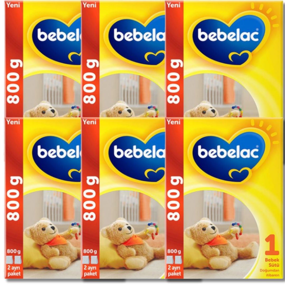 Bebelac 1 Bebek Sütü 0-6 Ay 800 gr - 6 adet