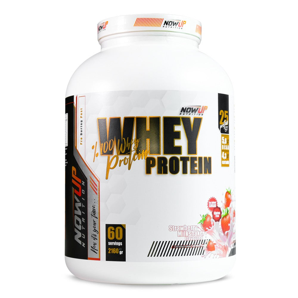 NowUp Whey Protein Tozu - Çilek Aromalı - 2160 Gr.