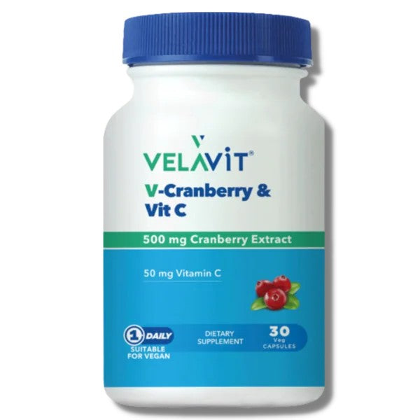 Velavit V-Cranberry Vitamin C 30 Kapsül