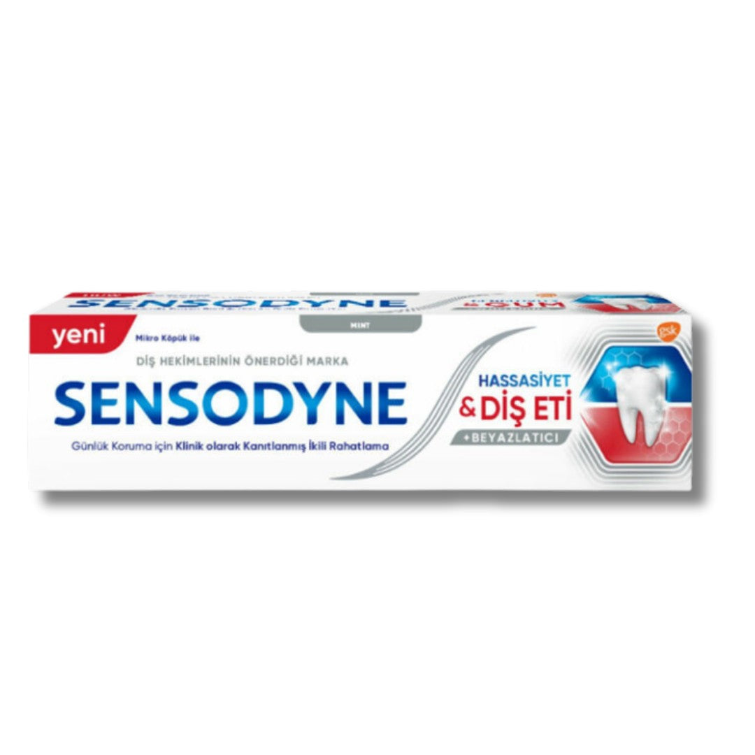 Sensodyne Beyazlatıcı Hassasiyet ve Diş Eti Macunu Beyazlatıcı 75 ml