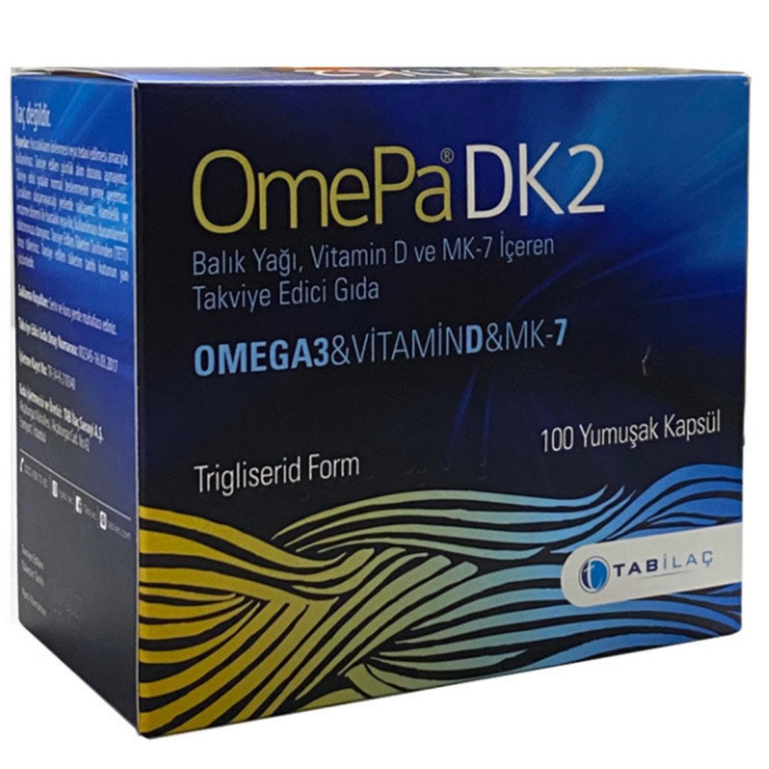 Omepa DK2 Omega 3 - Vitamin D - Menaq7 100 Yumuşak Kapsül