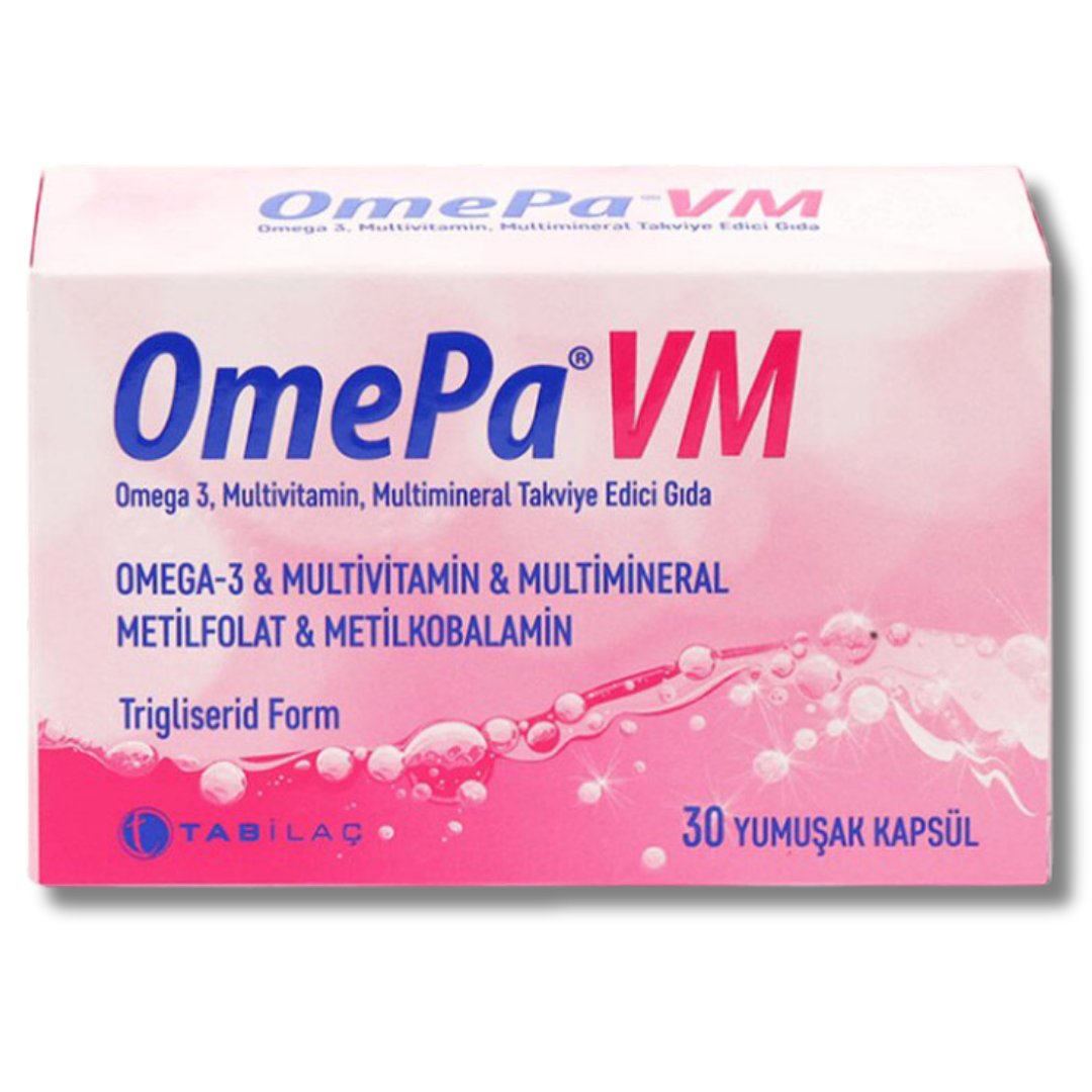 OmePa VM Takviye Edici Gıda 30 Yumuşak Kapsül