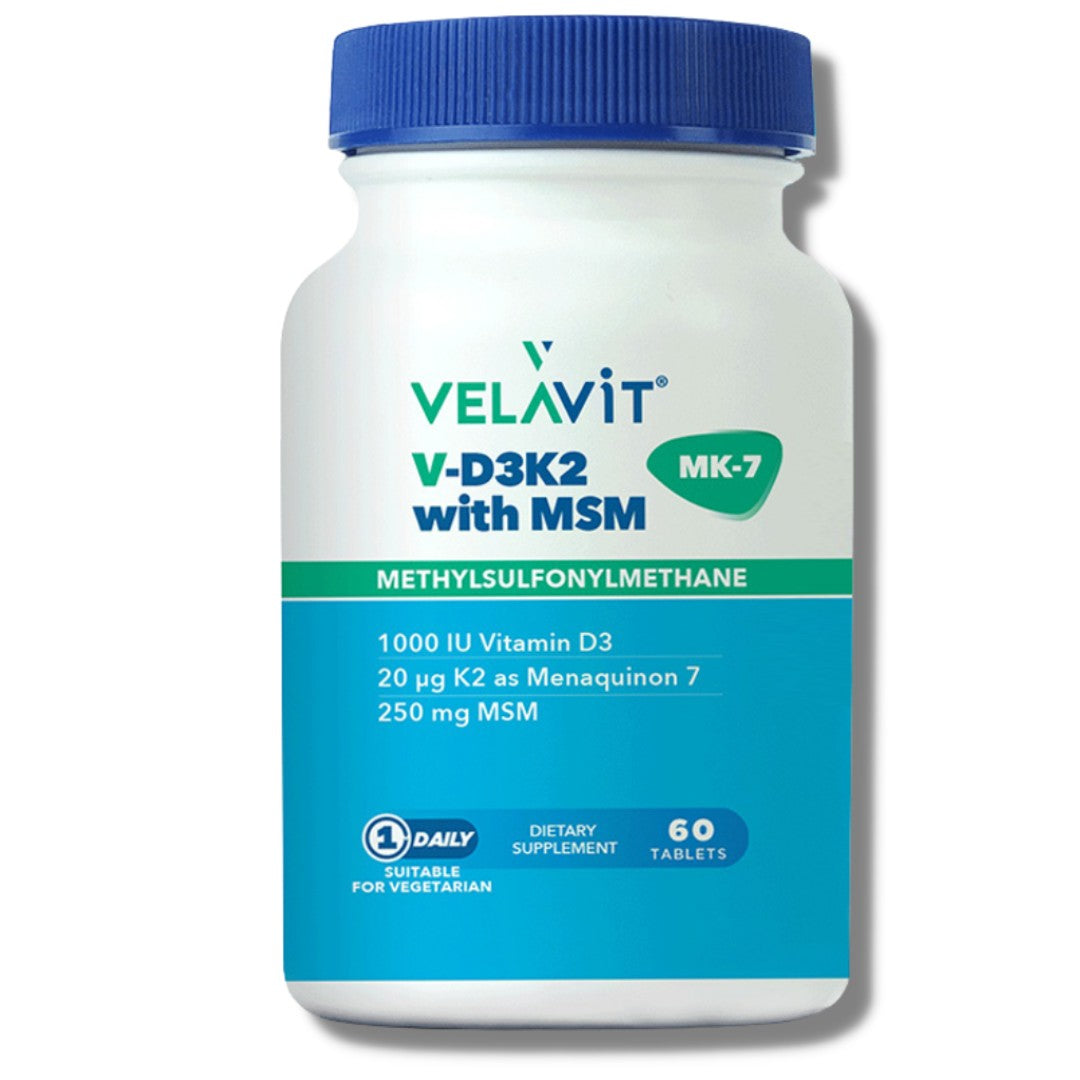Velavit V-D3K2 With MSM 60 Tablet