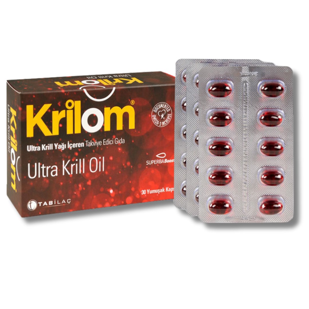 Krilom Ultra Krill Oil Takviye Edici Gıda 30 Yumuşak Kapsül