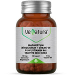 VeNatura Magnezyum (Bisglisinat+Sitrat) ve P5P (Vitamin B6) 60 Kapsül