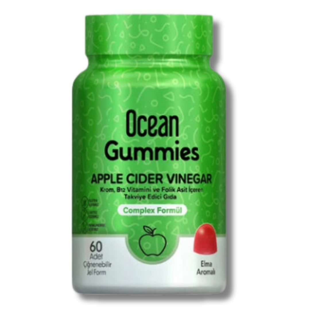 Orzax Ocean Gummies Apple Cider Vinegar 60 Adet Çiğnenebilir Form