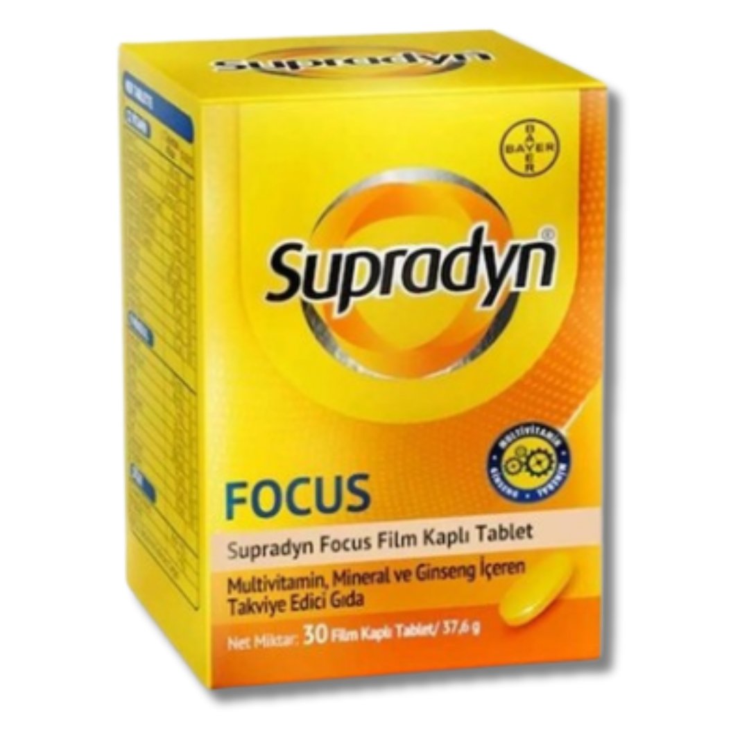 Supradyn Energy Focus Multivitamin Ginseng 30 Tablet - 1 adet