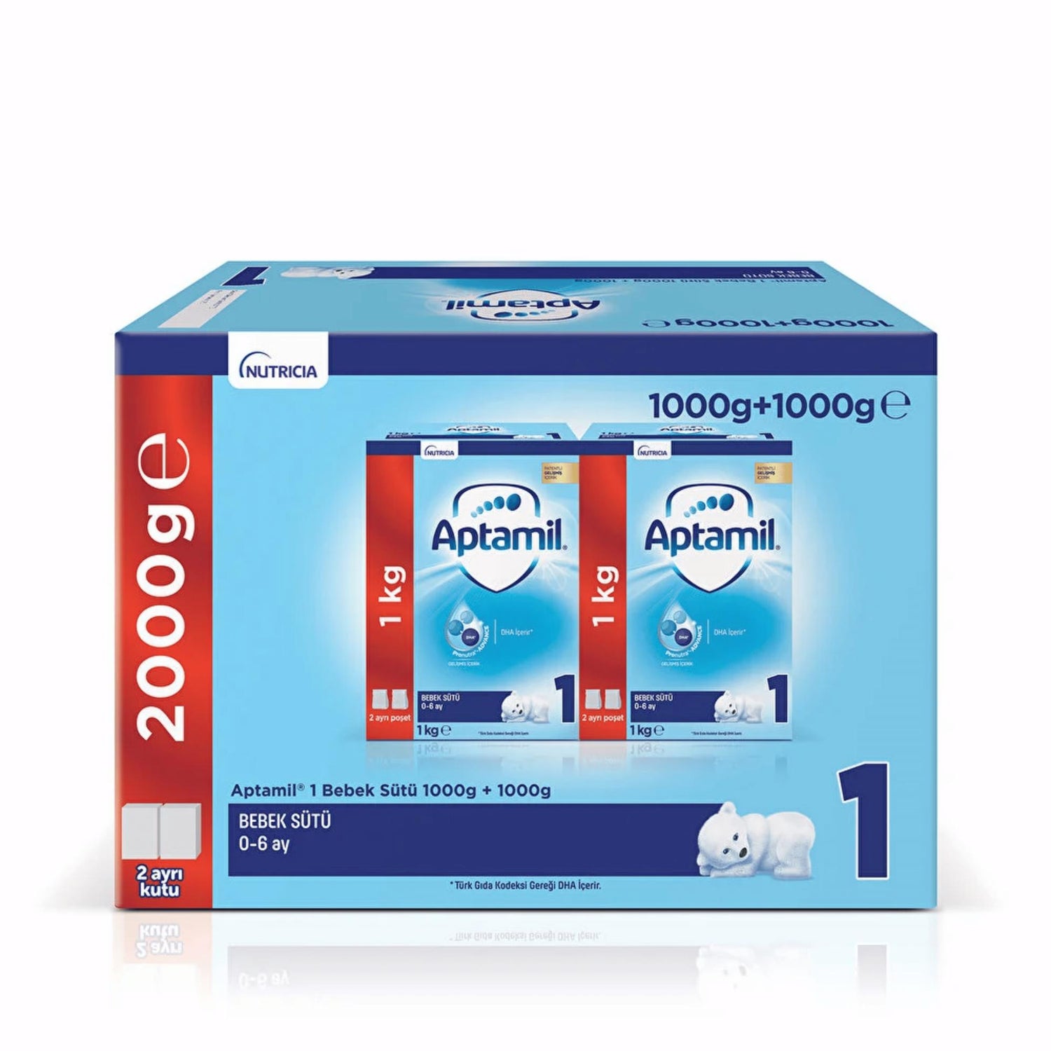 Aptamil 1 Bebek Sütü 2'li Paket 2x1000 gr