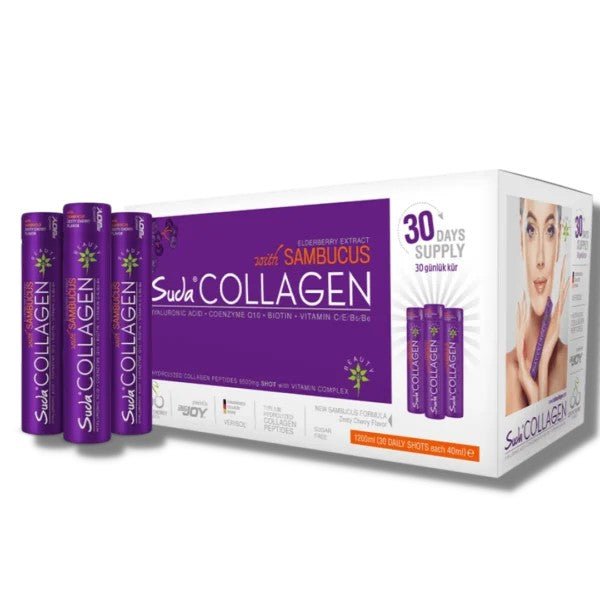 Suda Collagen Sambucus Vişne 40 ml x 30 Shots