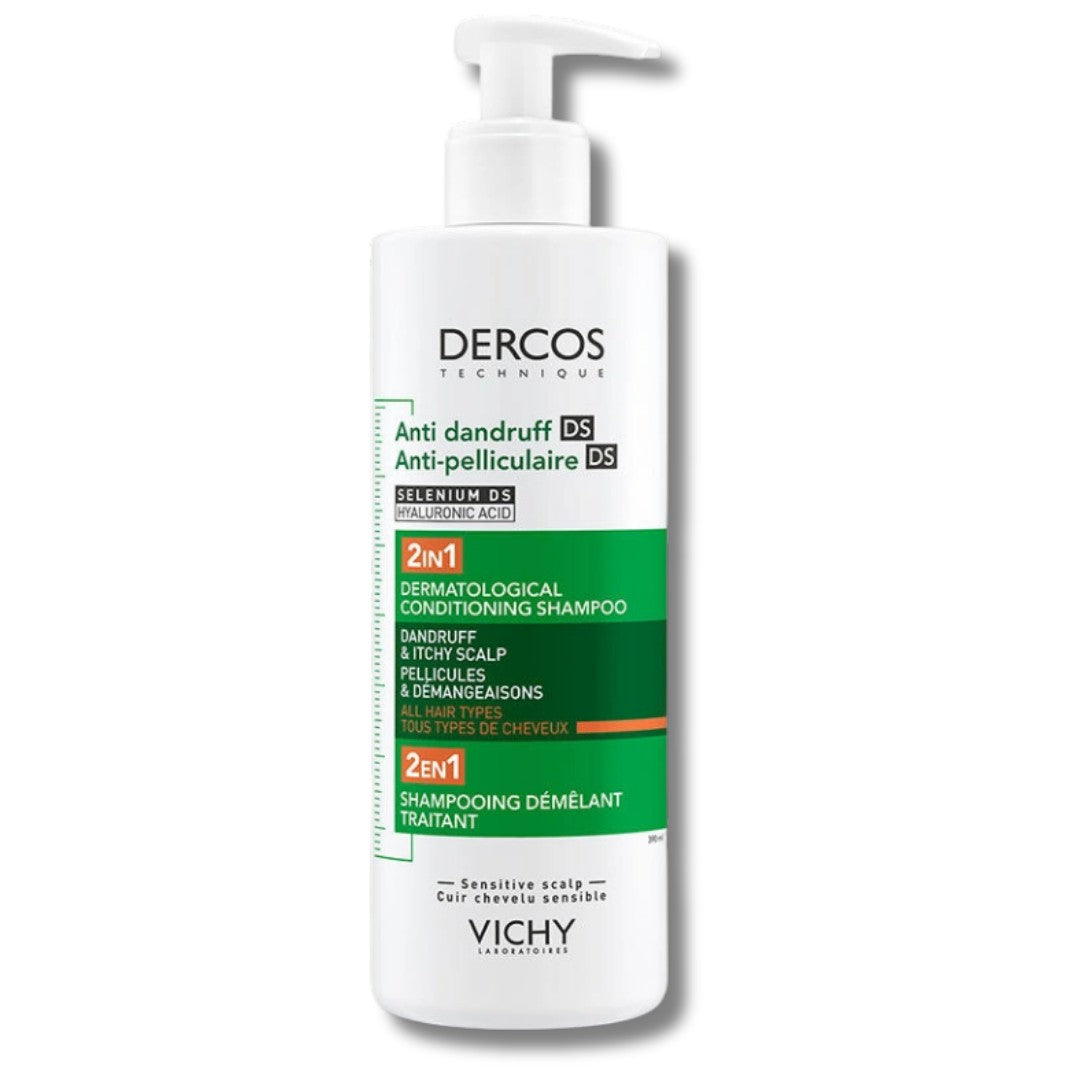 Vichy Dercos Dercos 2’si 1 Arada Kepek Karşıtı ve Nemlendirici Şampuan 390 ml