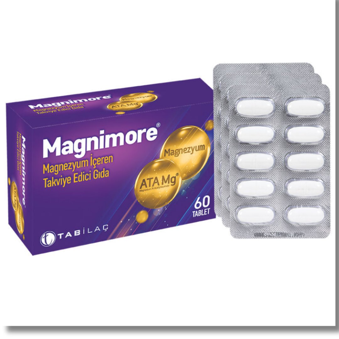 Magnimore Magnezyum İçeren Takviye Edici Gıda 60 Tablet
