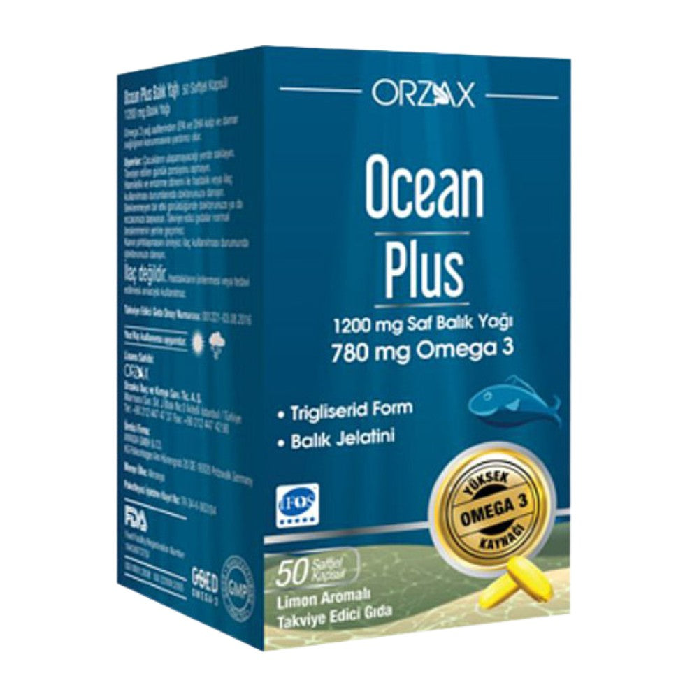 Ocean Plus Omega 3 Balık Yağı 1200 Mg 50 Kapsül