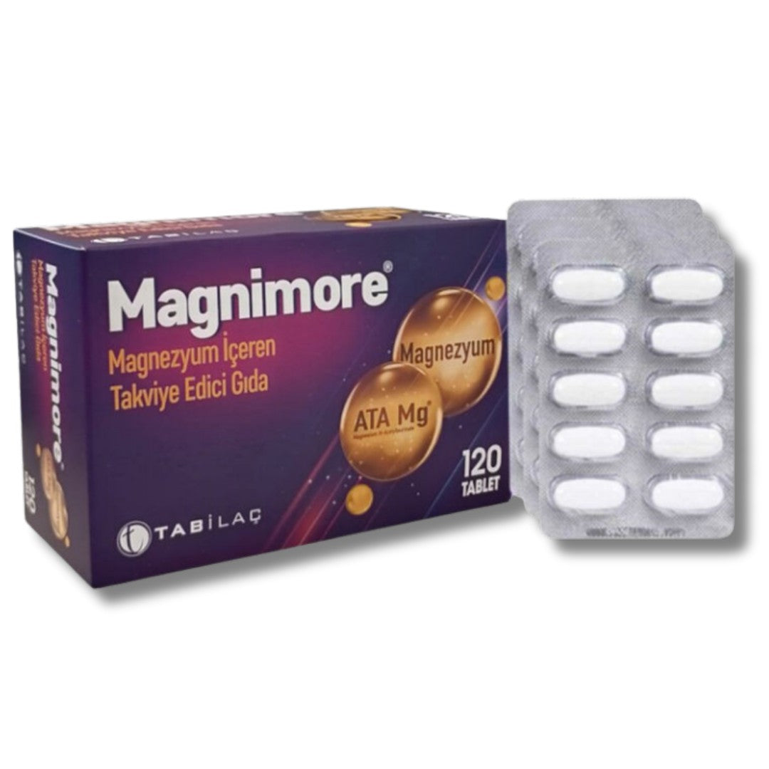 Magnimore Magnezyum İçeren Takviye Edici Gıda 120 Tablet