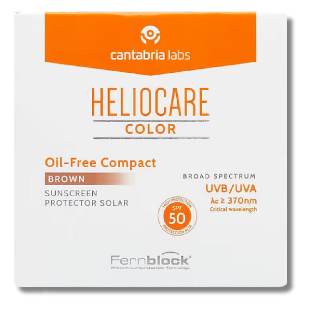 Heliocare Color SPF 50 Oil Free Compact 10 gr - Pearl / Light /Brown - Esmer Ten (Brown)