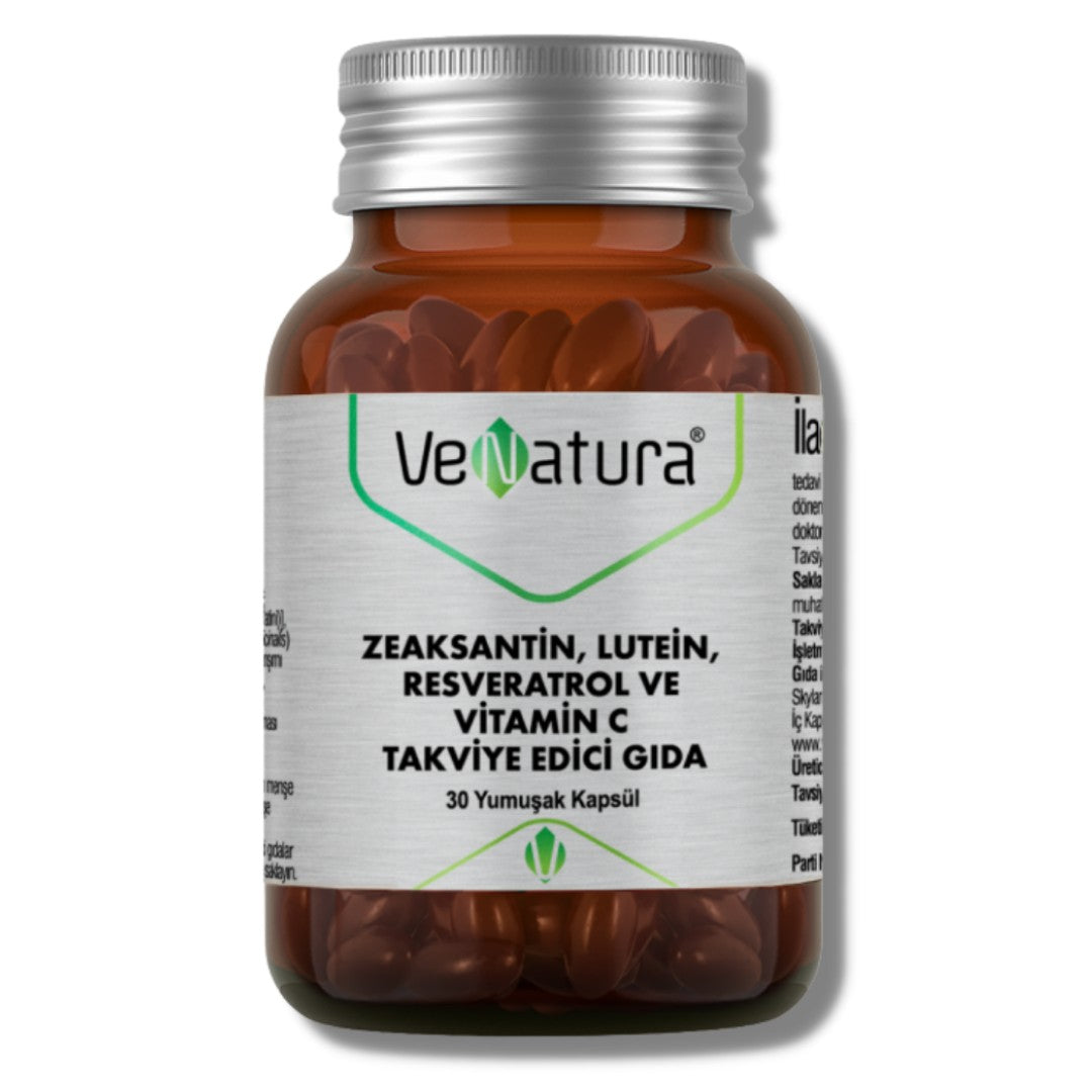 VeNatura Zeaksantin Lutein, Resveratrol, Vitamin C 30 Kapsül