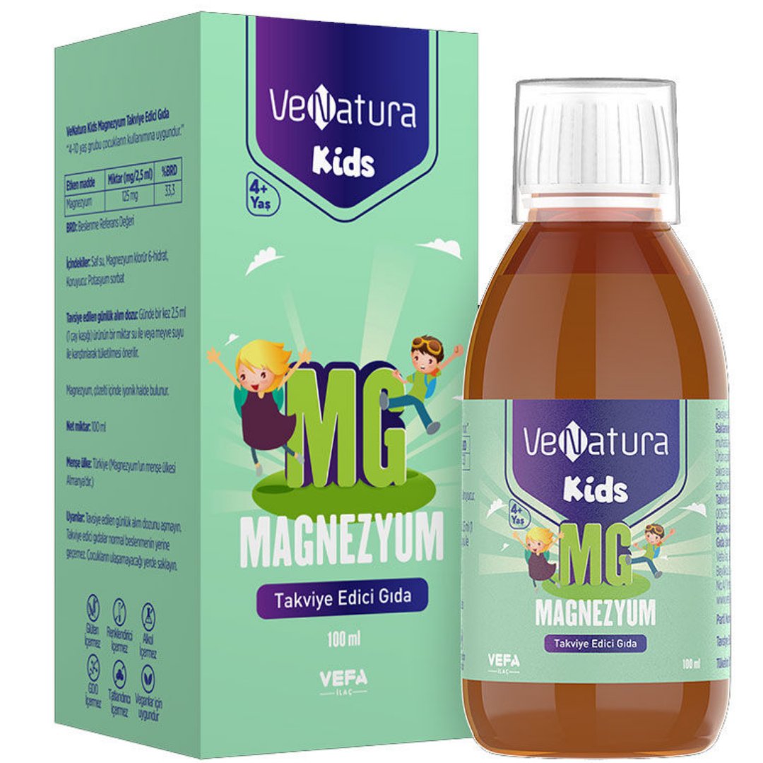 VeNatura Kids Magnezyum Takviye Edici Gıda -100 ml