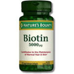 Nature's Bounty Biotin 5000 mg 72 Kapsül