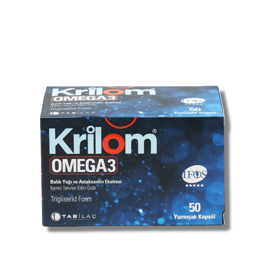 Krilom Omega 3 Balık yağı ve Astaksantin 50 Kapsül