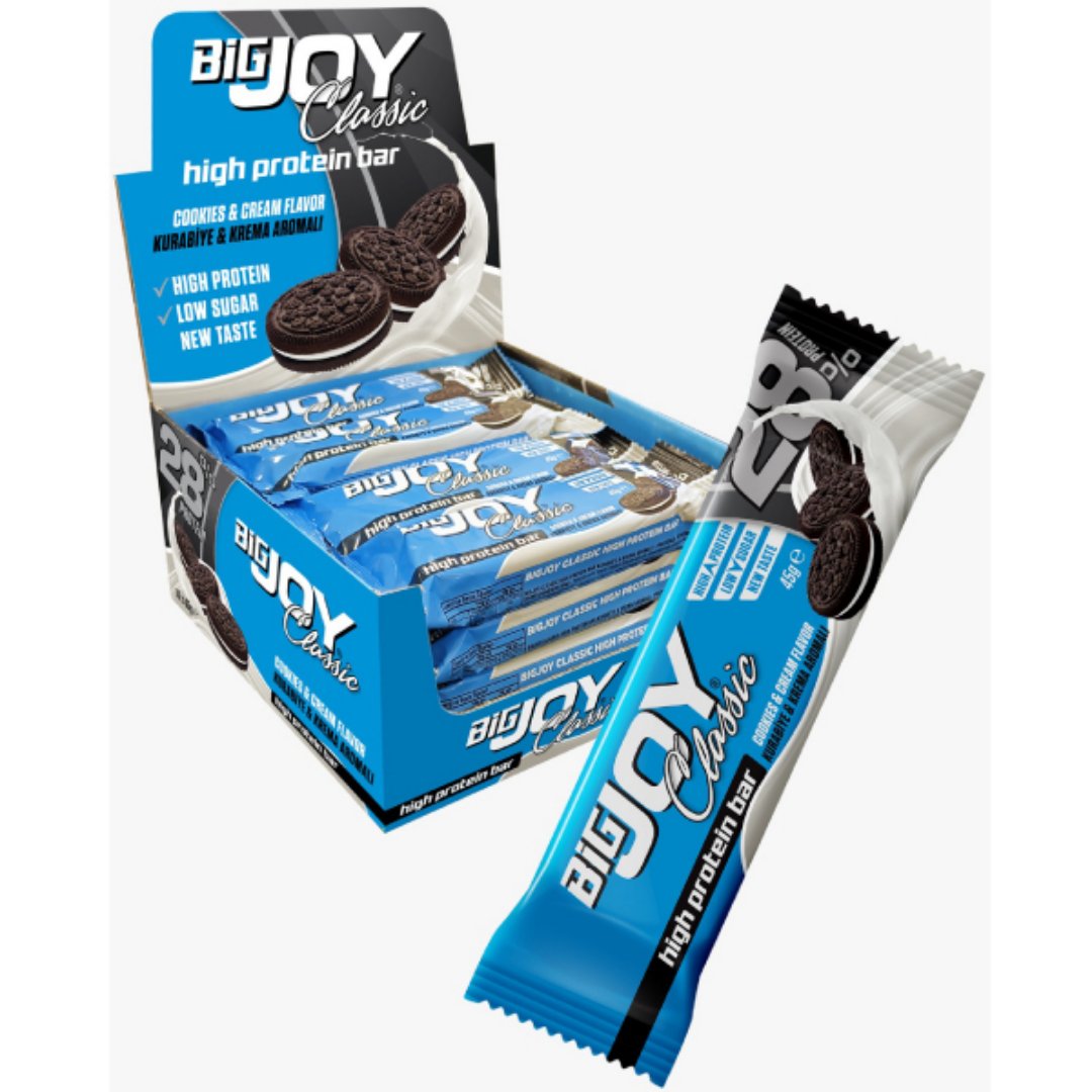 Bigjoy Sports Classic High Protein Bar 45gx16 Adet - Cookies & Cream