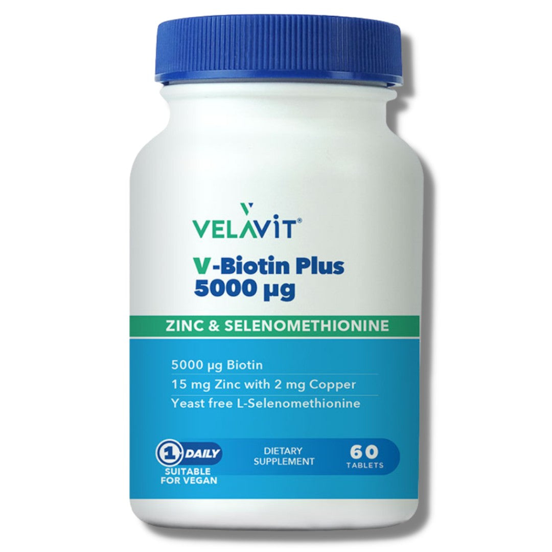 Velavit V-Biotin Plus 5000 mcg 60 Tablet