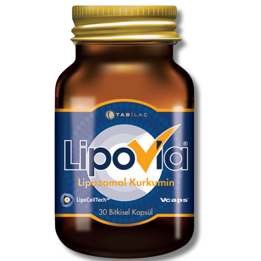 LipoVia Lipozomal Kurkumin 30 Bitkisel Kapsül