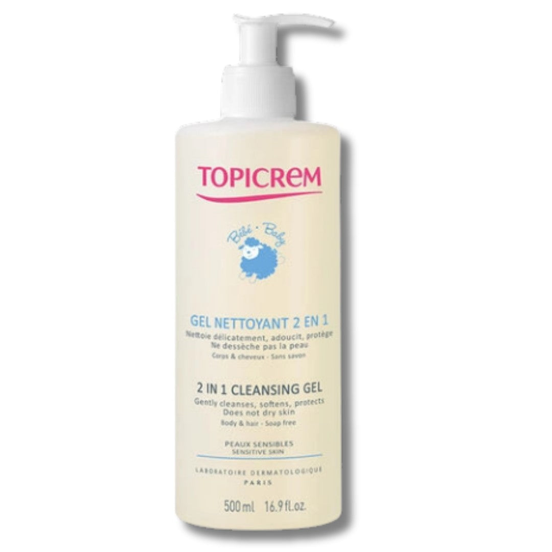 Topicrem Bebekler İçin İkisi Bir Arada Temizleme Jeli 500 ml