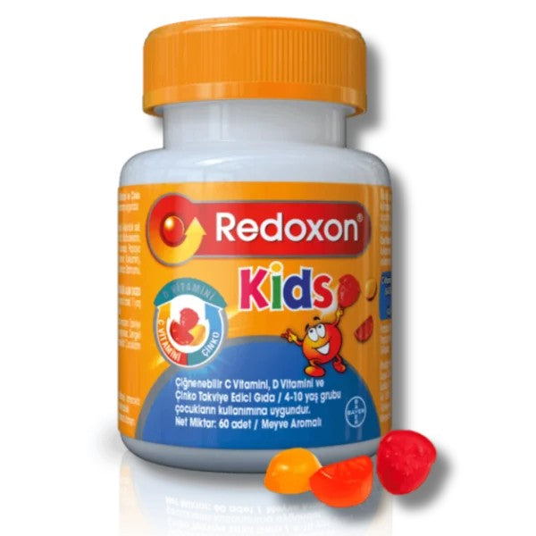 Redoxon 3'lü Etki Efervesan 15 Tablet + Redoxon Kids 60 Çiğnenebilir Tablet