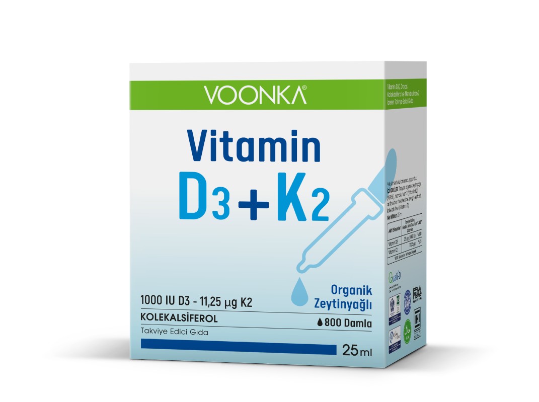 Voonka Vitamin D3+ K2 Sprey 25 ml