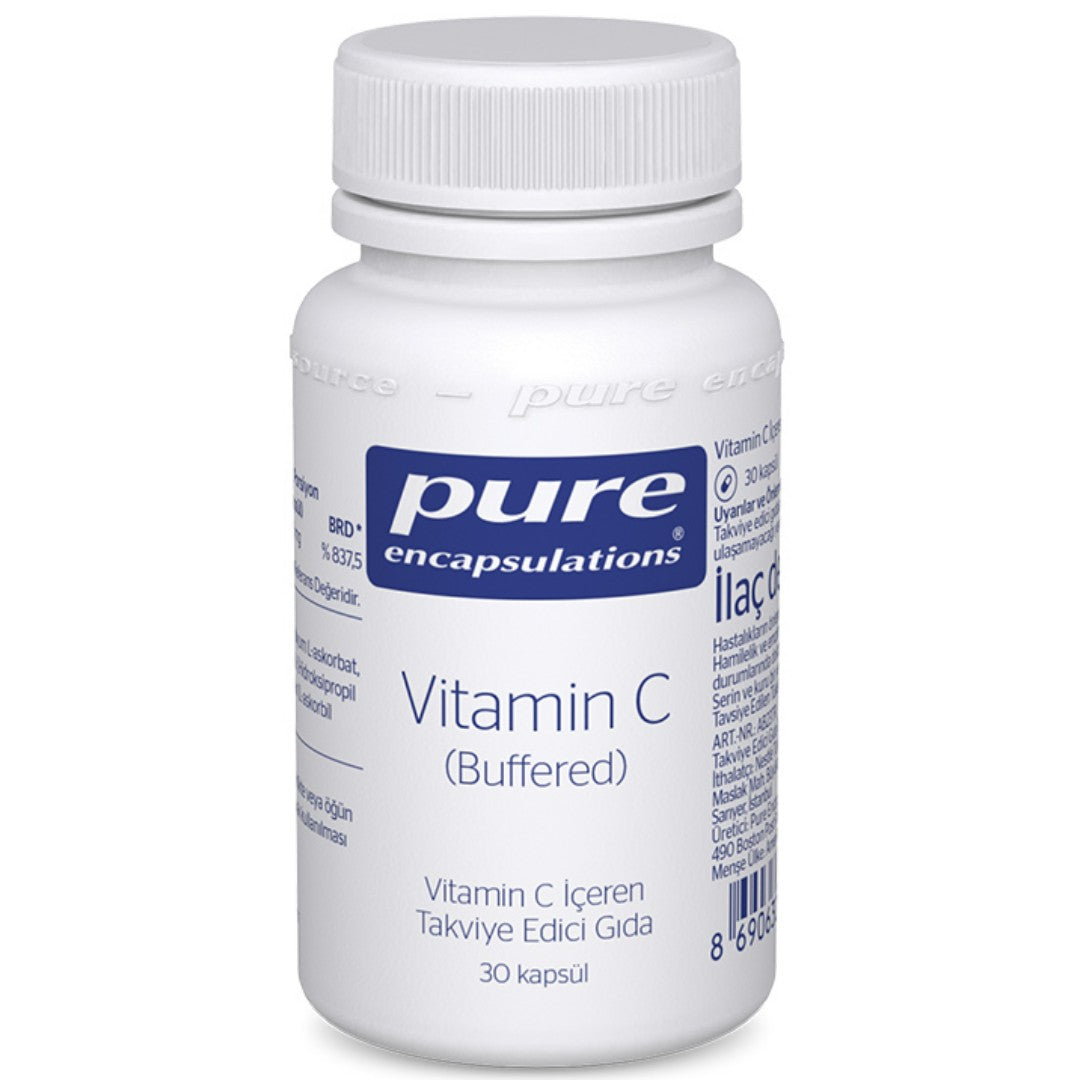 Pure Encapsulations Vitamin C Buffered- 30 Kapsül