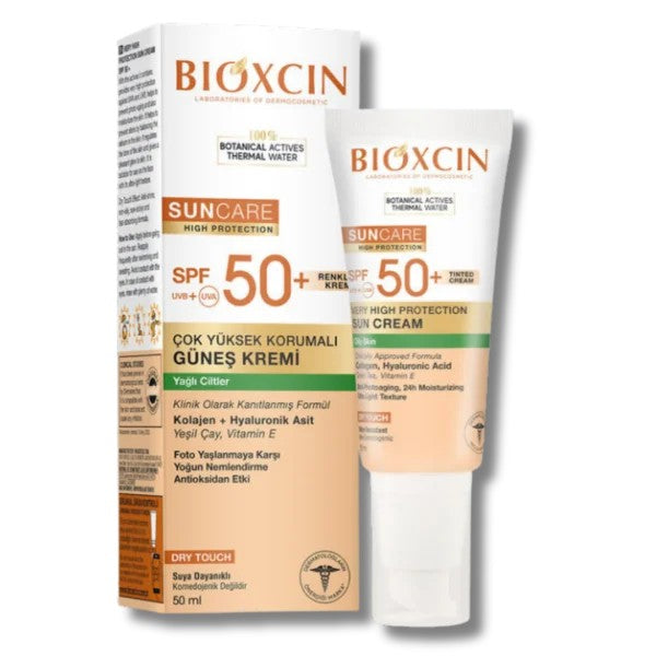 Bioxcin Sun Care Yağlı Ciltler için Güneş Kremi SPF 50+ 50 ml - Renkli