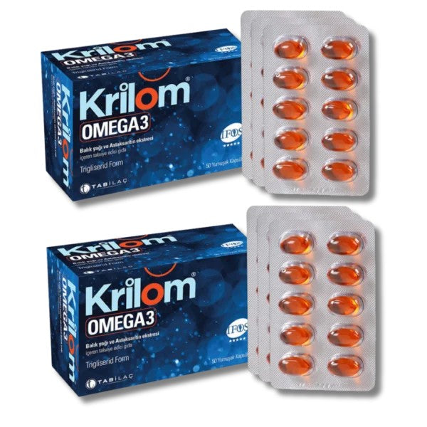 Krilom Omega 3 2x50 Kapsül