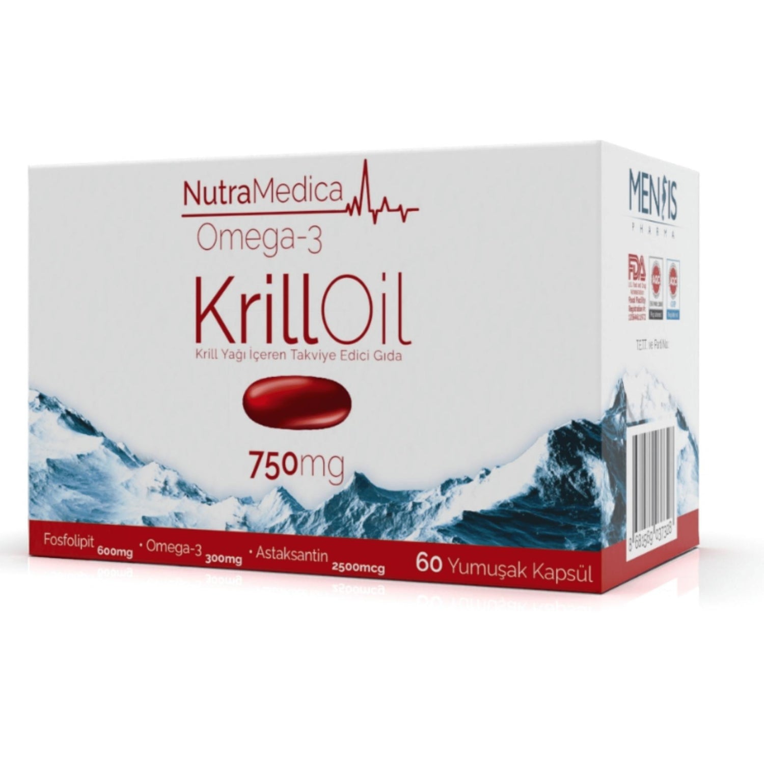 Nutramedica Krill Oil 750 mg 60 Kapsül