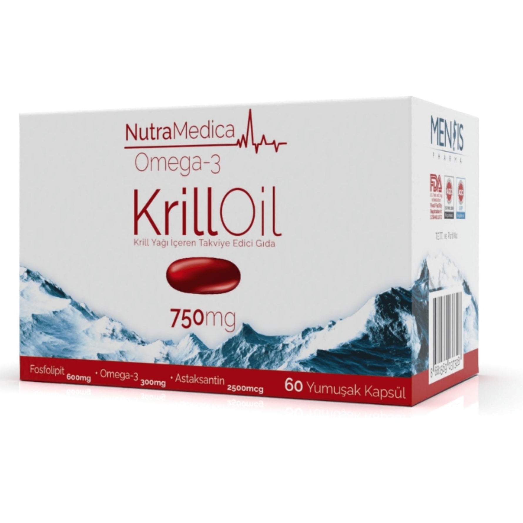 Nutramedica Krill Oil 750 mg 60 Kapsül