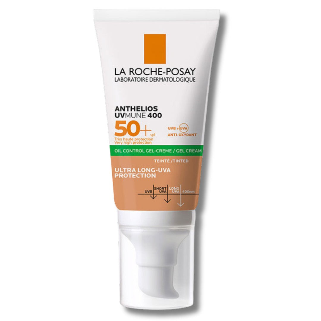 La Roche Posay Anthelios Oil Control Gel Cream SPF50+ Yağlı ve Karma Ciltler İçin Renkli Yüz Güneş Kremi 50 ml