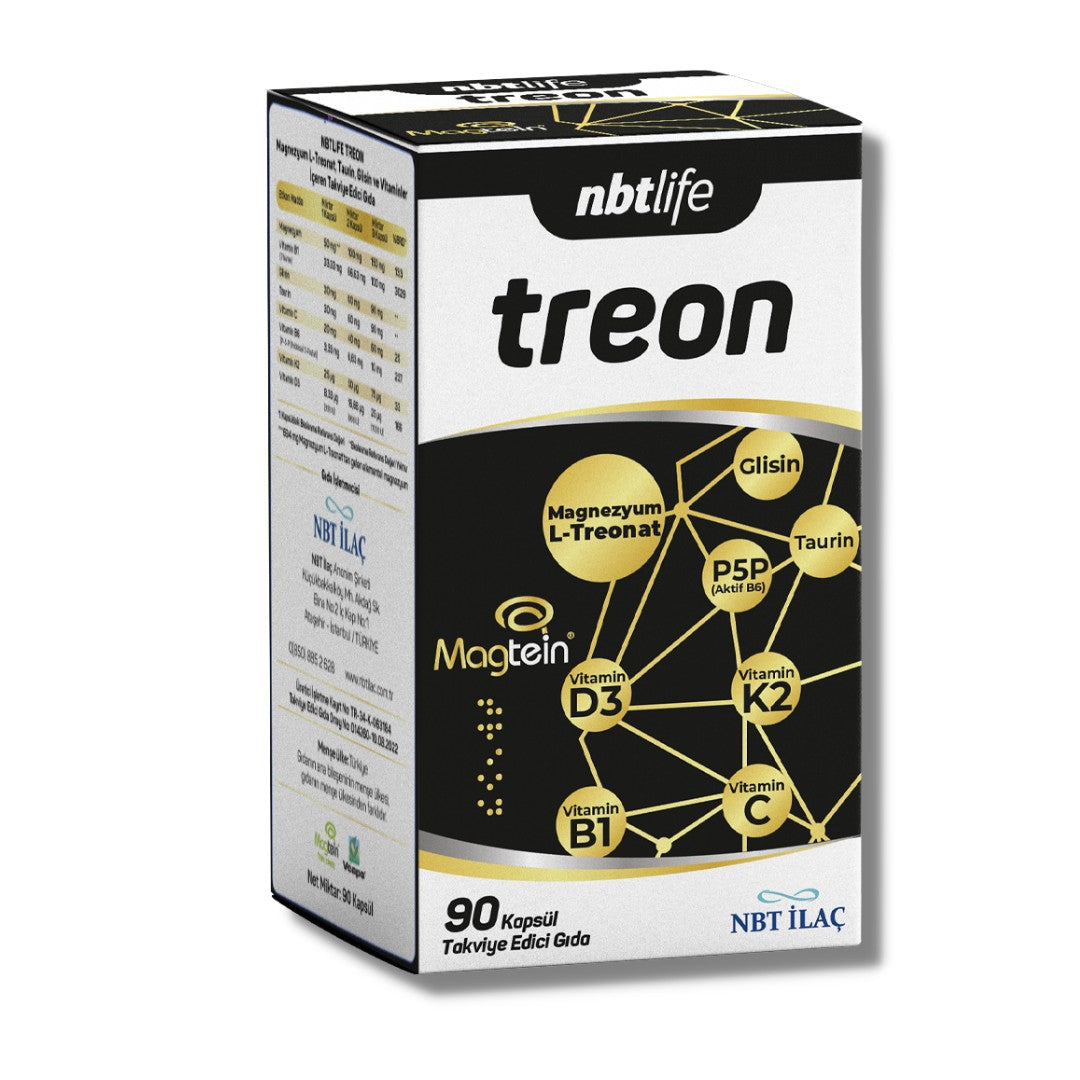 Nbtlife Treon Magnezyum Treonat 90 Kapsül