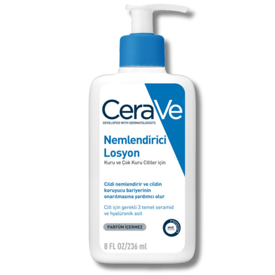 CeraVe Nemlendirici Yüz ve Vücut Losyonu-Seramid Ve Hyalüronik Asit İçerikli 236 ml