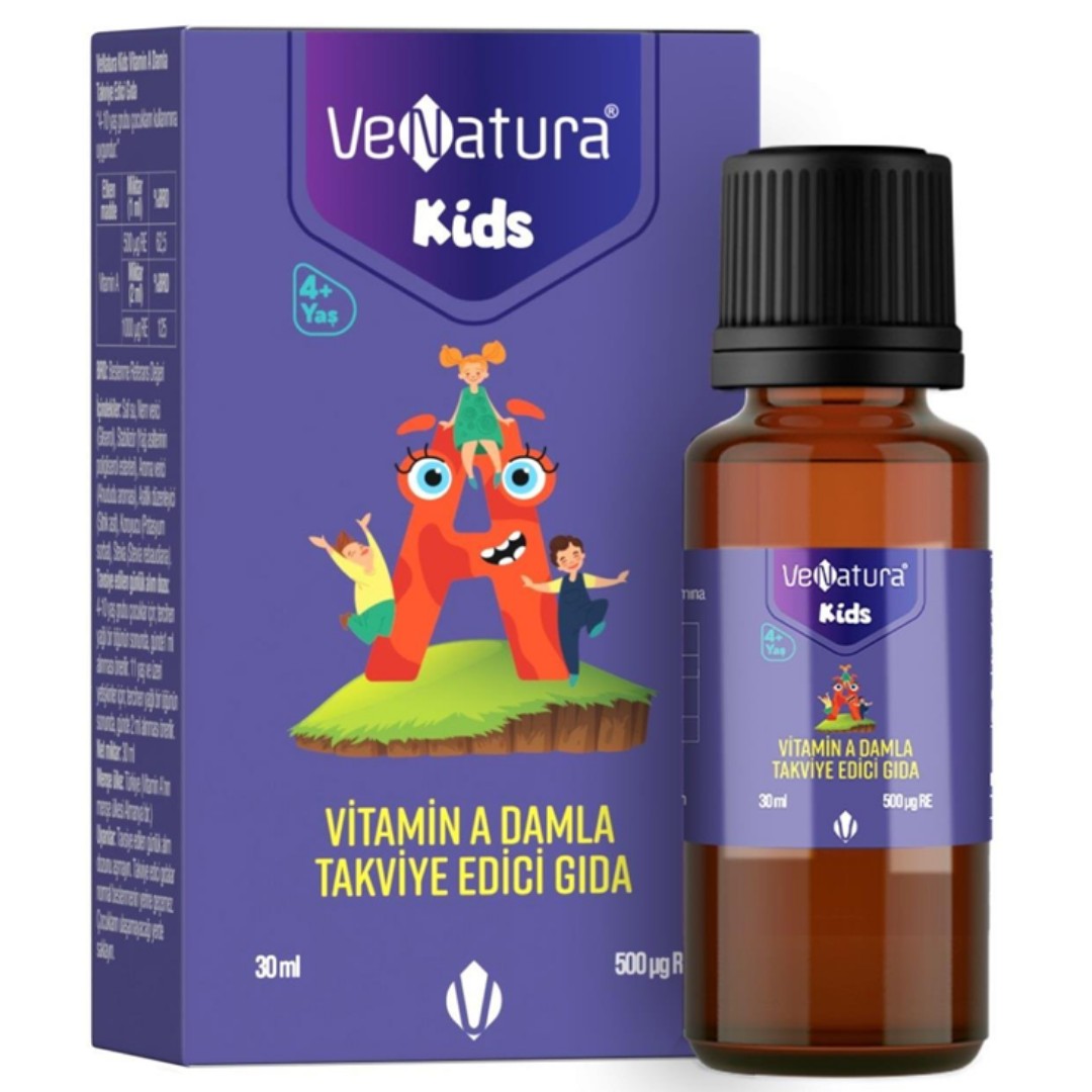 VeNatura Kids Vitamin A Damla Takviye Edici Gıda -30 ml