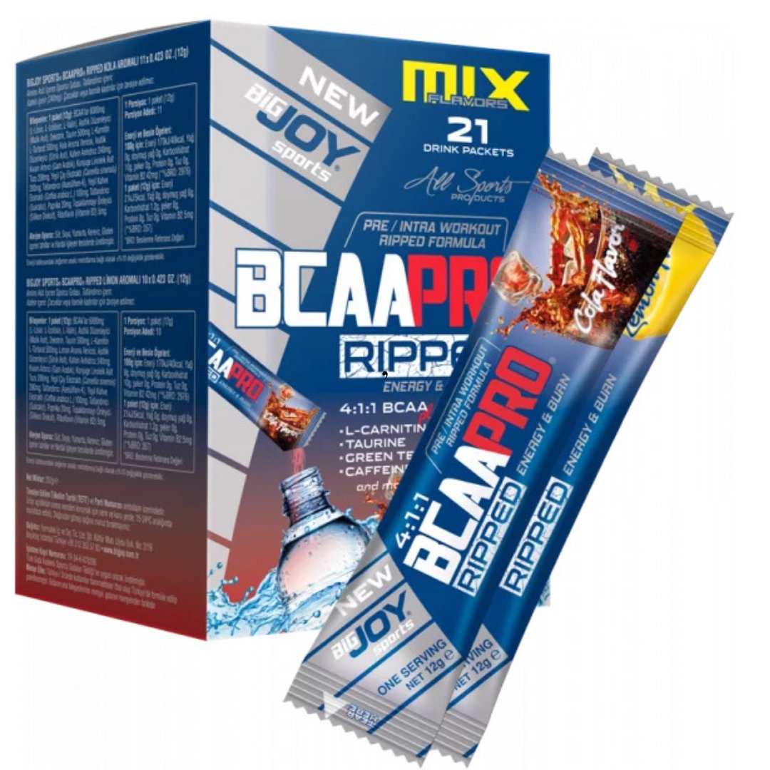 Bigjoy Sports BCAAPro 4:1:1 Ripped Go! (21 Servis) - Limon+Kola