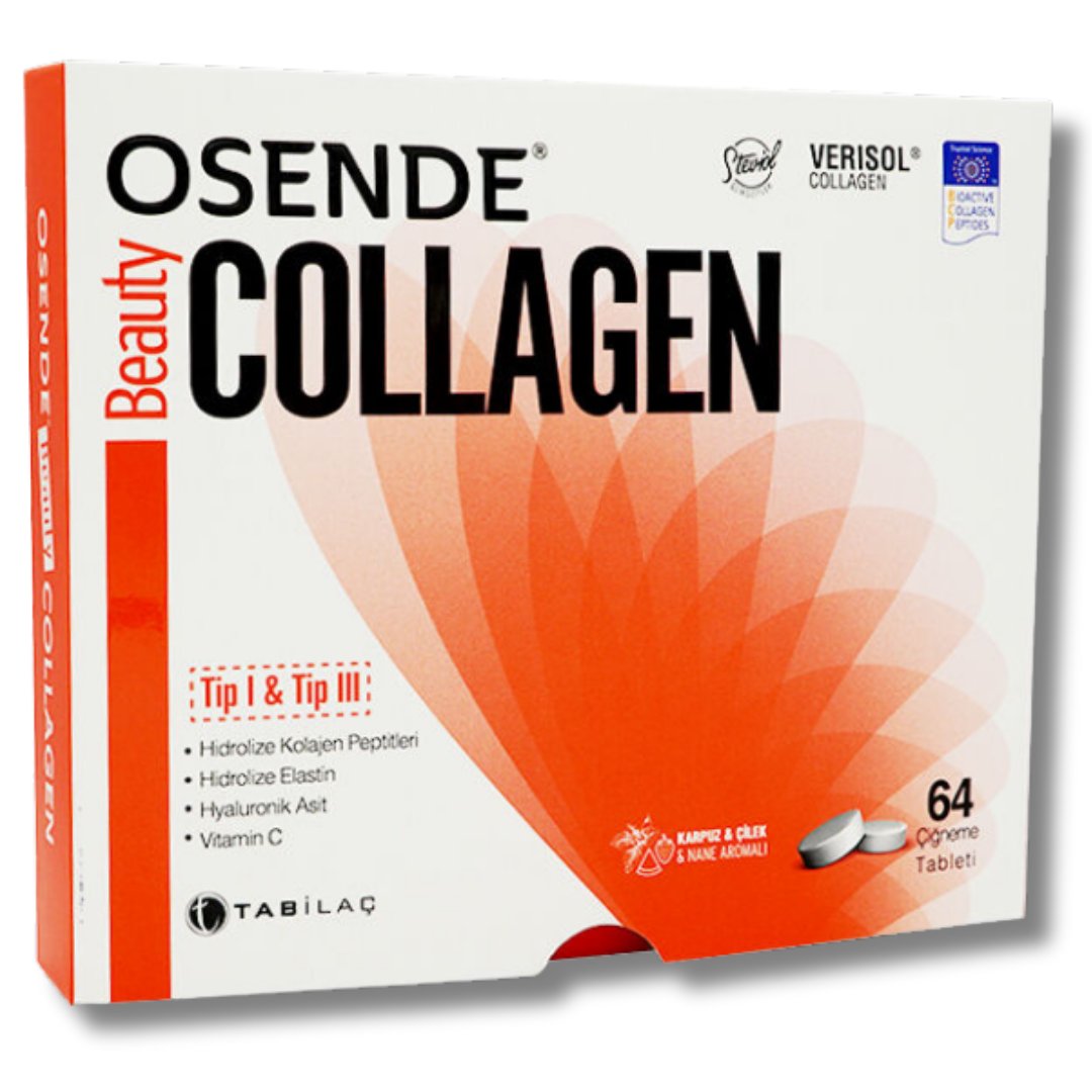 Osende Beauty Collagen Tip I ve Tip III 64 Çiğneme Tableti