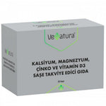 VeNatura Kalsiyum,Magnezyum,Çinko ve Vitamin D3 Saşe Takviye Edici Gıda -30 Saşe