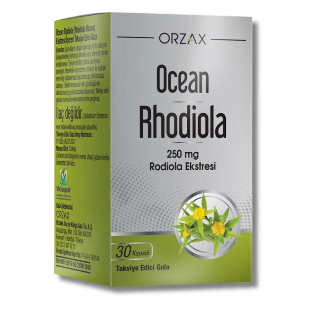 Orzax Ocean Rhodiola Kapsül 250mg 30 Kapsül