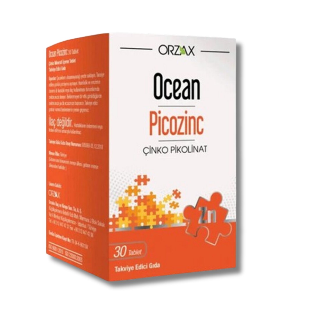 Orzax Ocean Picozinc Takviye Edici Gıda 30 Tablet