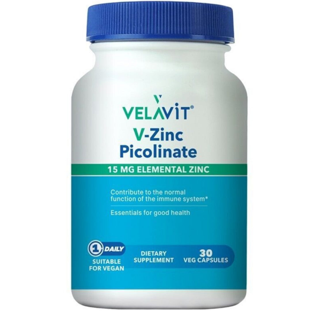 Velavit V Zinc Picolinate Takviye Edici Gıda -30 Kapsül
