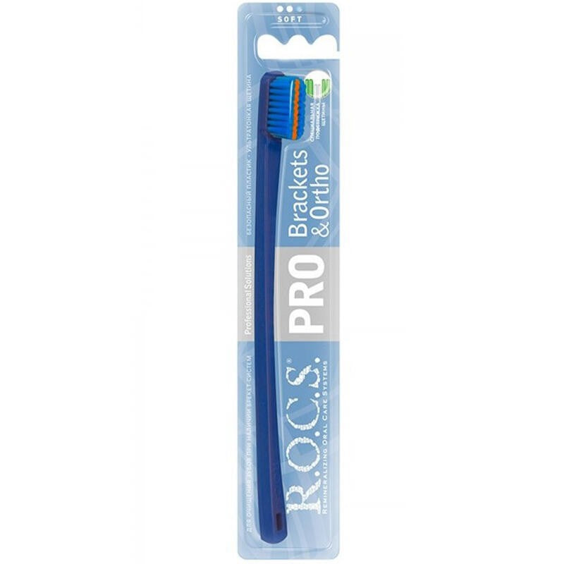 Rocs Pro Brackets Ortho Soft Diş Fırçası - Mavi