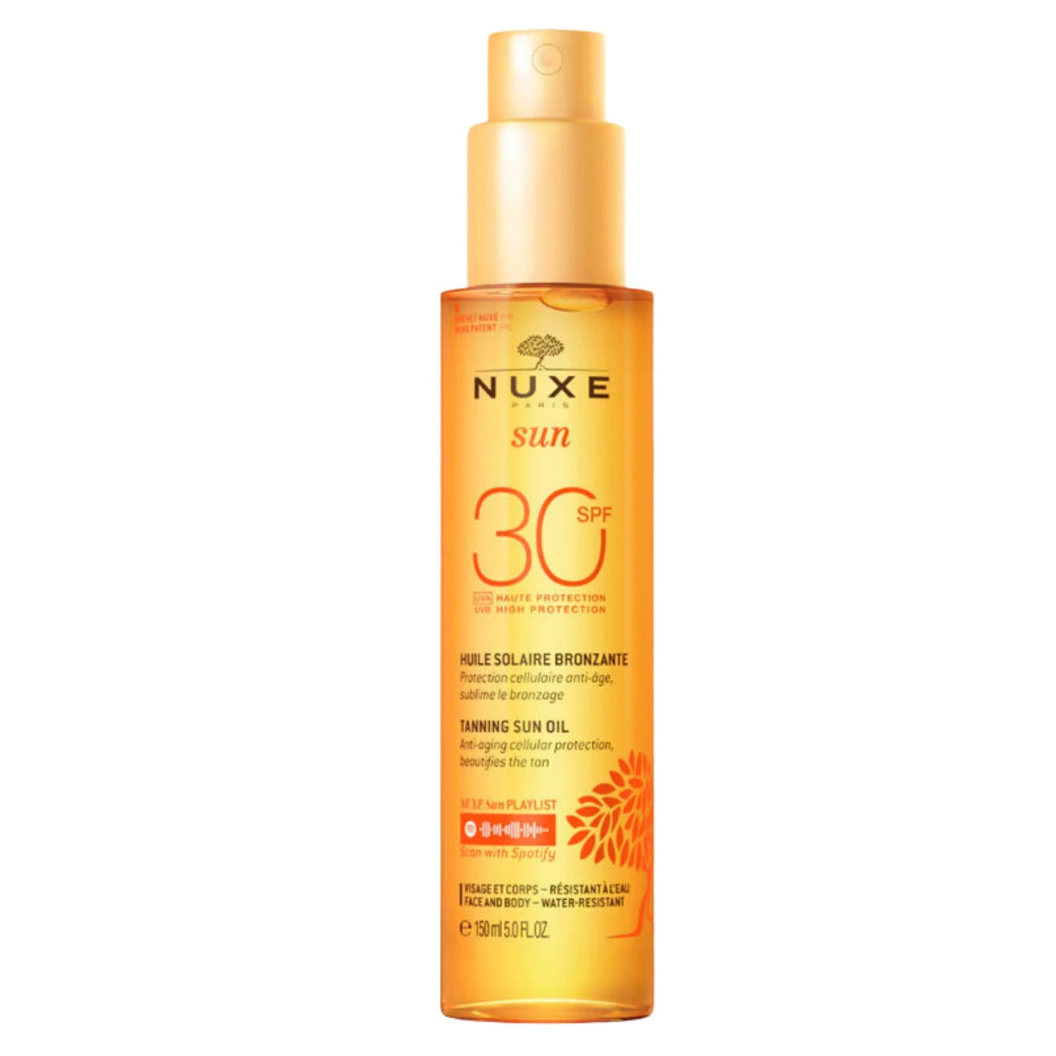 Nuxe Sun Huile Bronzante Haute Protection Spf30 150mL