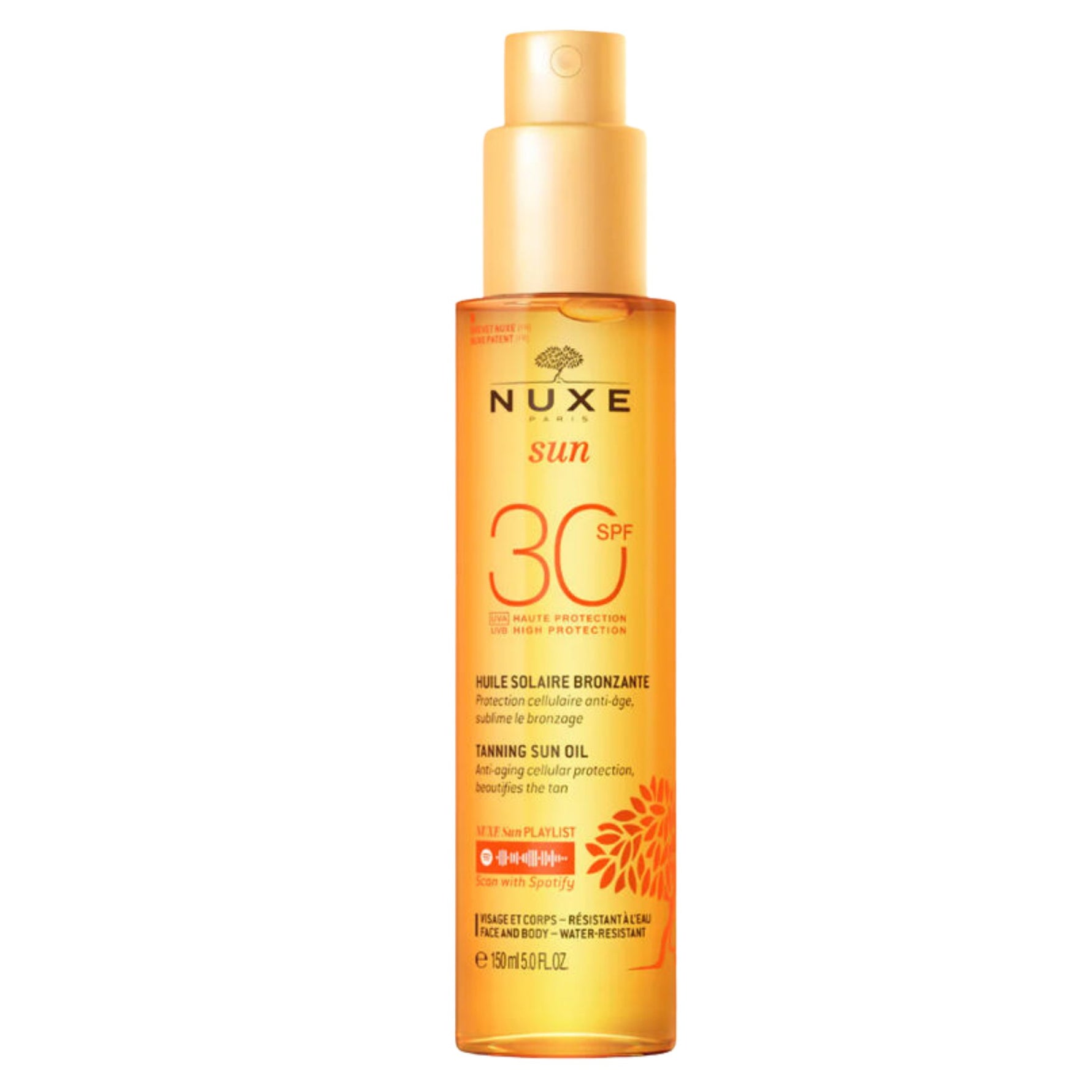 Nuxe Sun Huile Bronzante Haute Protection Spf30 150mL